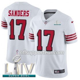 Maillot Homme San Francisco 49ers Emmanuel Sanders 17 Nike Blanc 2020 Super Bowl LIV